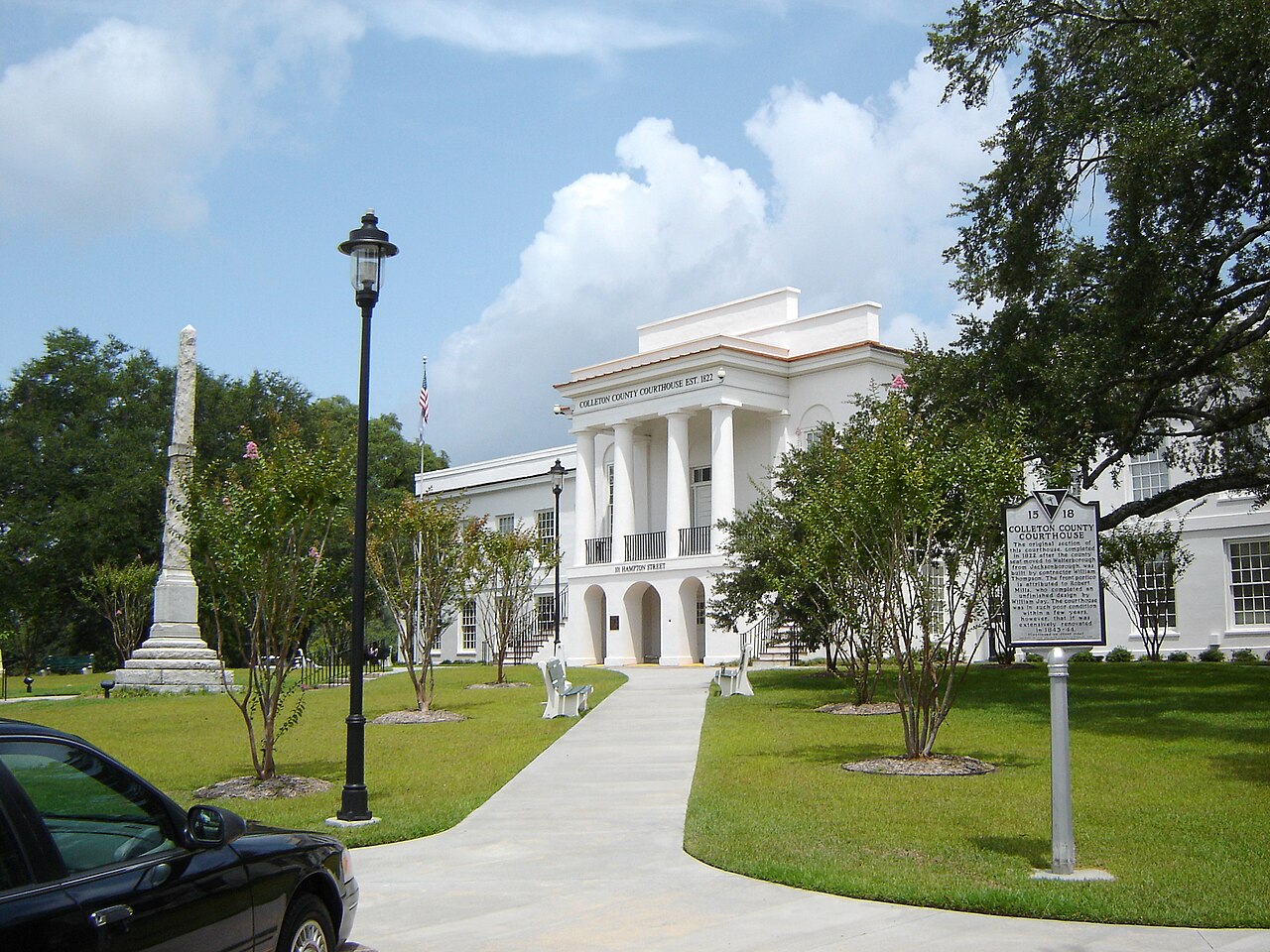 The Colleton County Courthouse in Walterboro, South Carolina