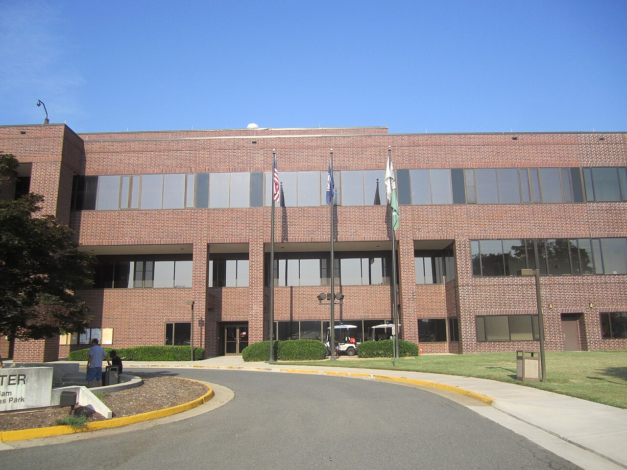 Exterior of the Prince William County Courthouse in Manassas, Virginia